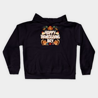 happy thanksgiving Kids Hoodie